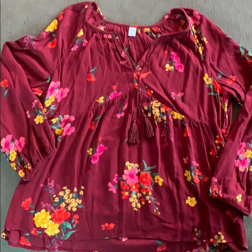 Worn once old navy blouse
